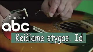 Kaip pakeisti AKUSTINĖS gitaros stygas ? I – dalis.