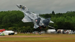 RIAT 2015 Spectacular Take-offs!  HOT!! МиГ-29 Вертикальный взлёт