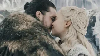 Jon and Daenerys Waterfall scene | Game of thrones 8x01