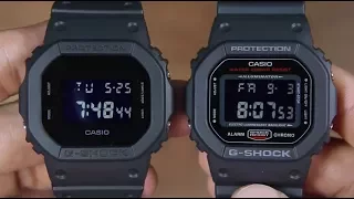 CASIO G-SHOCK DW-5600BB-1 VS G-SHOCK DW-5600HR-1