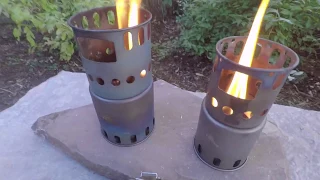 TOAKS Wood Stoves !Small vs Big! How To and BURN OFF