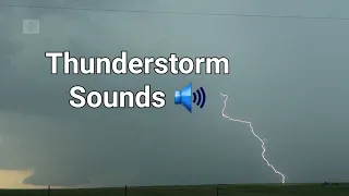 Thunderstorm and bird sounds