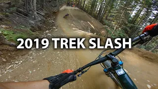 Demo Riding a 2019 Carbon Trek Slash 29er - Whistler Bike Park | Jordan Boostmaster