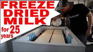🥛Freeze Dried Milk🥛  Can Dairy Last 25 Years --HARVEST RIGHT FREEZE DRYER