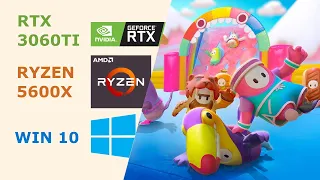 FALL GUYS FREE TO PLAY  HIGH / MEDIUM / LOW  WIN 10 + RTX 3060TI + RYZEN 5600X + RAM 16 GB 1080P