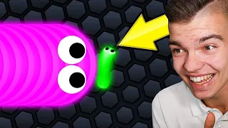 MOJA PIERWSZA GRA w SLITHER.IO z Wojanem! (śmieszne)