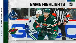 Canucks @ Wild 4/21 | NHL Highlights 2022