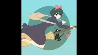 Kiki digital fan art: [studio ghibli kiki's delivery service] speed painting