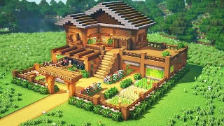 Minecraft Großes Haus bauen Tutorial 1.19 - Großes Haus bauen in Minecraft Survival Tutorial