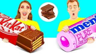 Desafío De Comida Real vs. De Comida Chocolate | Batalla de Comida por TeenChallenge