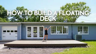 How to Build a Floating Deck | DECKING!!