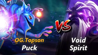 How to Puck mid vs Void Spirit (feat. Topson) | First 10 minutes