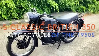5 Classic British 350cc Motorcycles of the 1950s