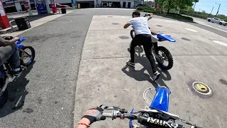 HOW NOT TO MIX A 2 STROKE YZ125 IN THE HOOD! * GONE WRONG! * FULL VIDEO IN DESCRIPTION