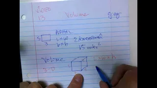 EOY whole 6th grade VIDEO #13 of 16 MATH Volume of rectangular prisms