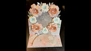 Floral Wreath Easel Card