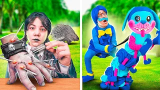 Villains and their bad pets! Everyday life Wednesday Addams Thing in real life!