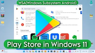 How to Install Google Play Store in Windows 10/11 | 2023 WSA (Windows Subsystem for Android)! 🚀