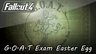 Fallout 4 - Fallout 3 G.O.A.T Exam Easter Egg