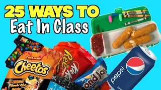 25 Smart Ways To Sneak Food and Candy Into Class Using School Supplies - NEVER FAILS | Nextraker