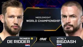 Reinier De Ridder Vs. Vitaly Bigdash |One Championship Full Fight Highlights