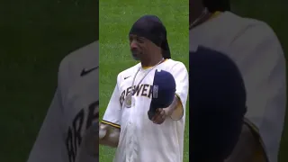 Throwing Smoke! Snoop Dogg throws out 1st Pitch! #shorts