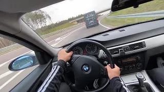 BMW 318d TOP SPEED on Autobahn