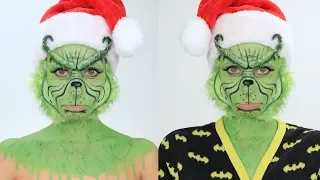 Transforming Myself into Dr  Seuss's The Grinch Jim Carrey Grinch | Christmas 2018