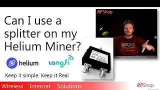 Can I use an RF splitter on my Helium Miner ?