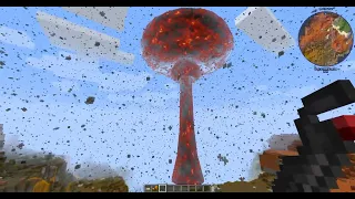 Minecraft  Hbm nuclear tech mod  fat man atombomba teszt