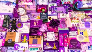 CF Purple ASMR Soap Haul 💜 100 Purple Soaps Unwrapping Unboxing Unpacking Opening 💜 No Talking