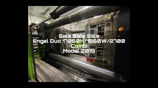 Injection Moulding Machine Engel Duo 17060H/1560W/2700 Combi, With Engel Robot CC300 Year: 2019