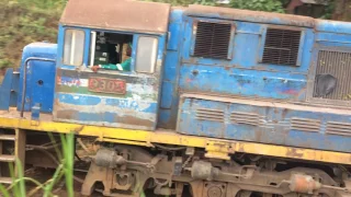 Lunatic Express (Kenya Uganda Railway) Cargo Train at Kikuyu.