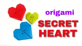 How to make origami heart note paper, making Valentines Day notes from paper is very simple and easy