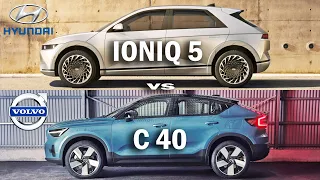 2021 Volvo C40 Recharge vs Hyundai IONIQ 5, Ioniq vs C40, Electric car compare