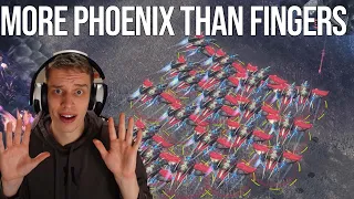 Can I Beat TOP GRANDMASTER Zerg Players With MASS Phoenix? | Beating Grandmasters With Stupid Stuff