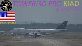 Immense high volume at Washington Dulles Can it get any higher? Tower!3D Pro (modified*) KIAD @ 3 pm