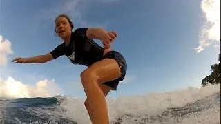GoPro HERO2 HD: Hawaii 2012 Surfing with Surfer Girl: Kari Dooren