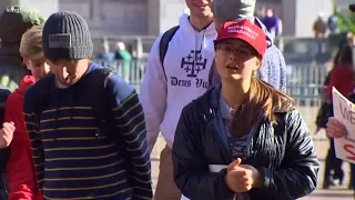 Conservative rally, counter-protests at UW's Red Square