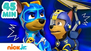 Psi Patrol | 45 minut najfajniejszych strojów Chase'a! | Nick Jr.