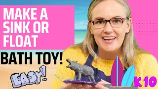 DIY a simple 🛁 BATH TOY 🛁 for kids - Sink or Float SURFBOARD Craft - #easy - SURF's UP!