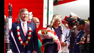 Queen Máxima and King Willem-Alexander: welcome ceremony in Indonesia