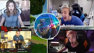 Streamers Play and React To Thanos in Fortnite