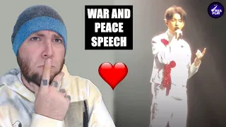 DIMASH "SPEECH ON WAR AND PEACE" | FAULPLAY REACTS