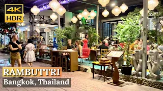 [BANGKOK] Rambuttri Alley "Experience Tourist’s Favorite Bangkok Night Life" | Thailand [4K HDR]