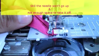How to fix stuck fabric in sewing machine