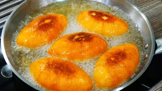 Жареные пирожки с картошкой "Столовские" + дрожжевое тесто без яиц. Pies with potatoes.