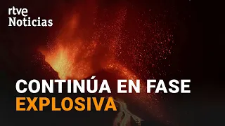 VOLCÁN de LA PALMA: Los técnicos vigilan una nueva COLADA que podría llegar al MAR | RTVE