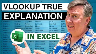 Excel - Why Does VLOOKUP(True) Need The Table To Be Sorted - Episode 1925