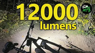 12,000 Lumens Bike LIGHT??!! Magicshine Monteer 12000 Mountain Bike Light